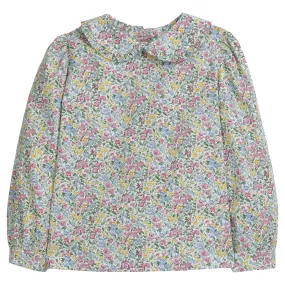 Ruffled Peter Pan Blouse - Green Gables Floral