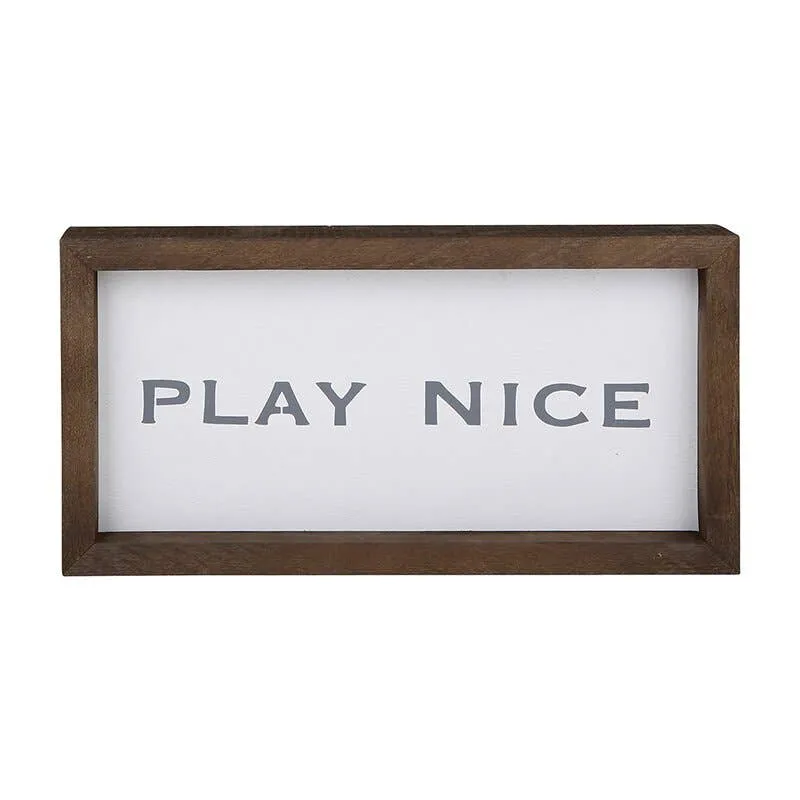 Santa Barbara Design Studio by Creative Brands - F2F Play Nice 7 X 14 Framed