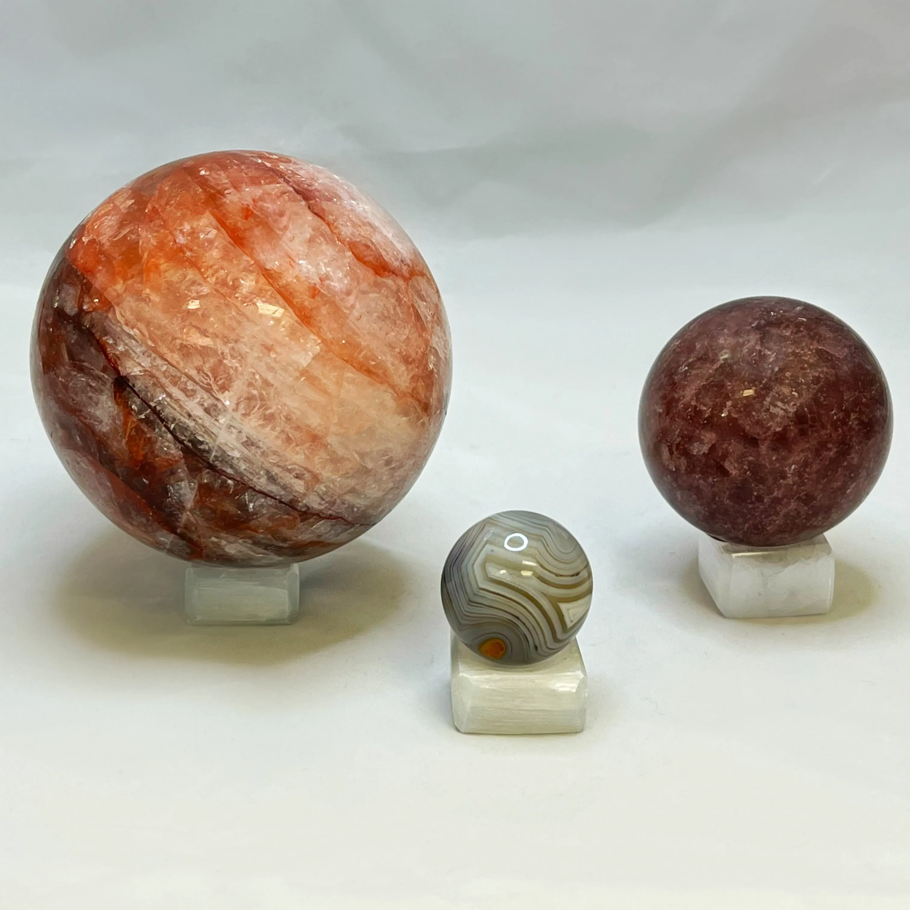 Selenite Sphere Stands