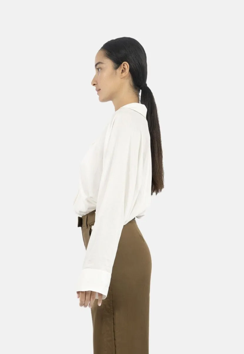 Siena TENCEL Modal Batwing Sleeve Shirt | Cream