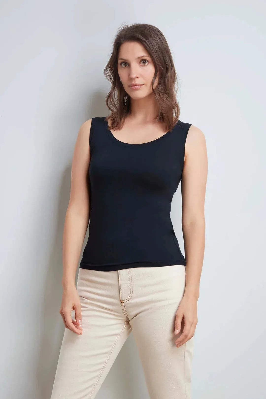 Sleeveless Micro TENCEL Modal Vest | Multiple Colours