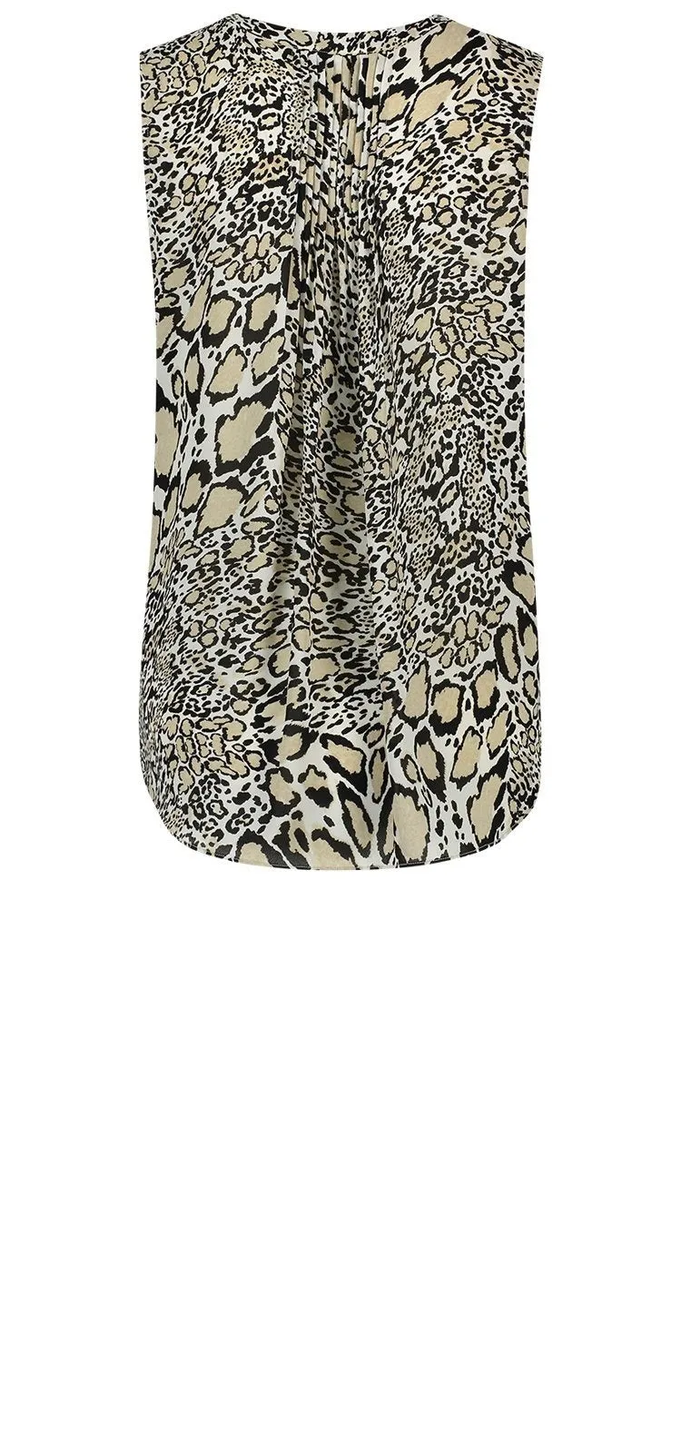 Sleeveless Pintuck Blouse Dierenprint | Abstract Jaguar