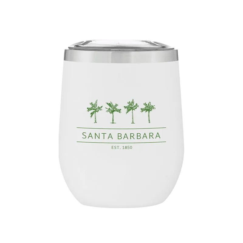 Stemless Stainless Steel Powder Coated Wine Cup Santa Barbara Palms