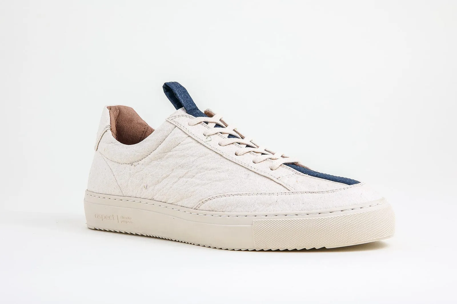 Suber Pineapple Leather Vegan Sneakers | Ecru