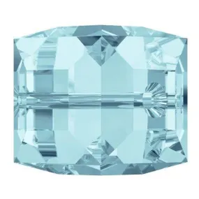 Swarovski 8mm Cube Bead - Aquamarine (1 Piece)