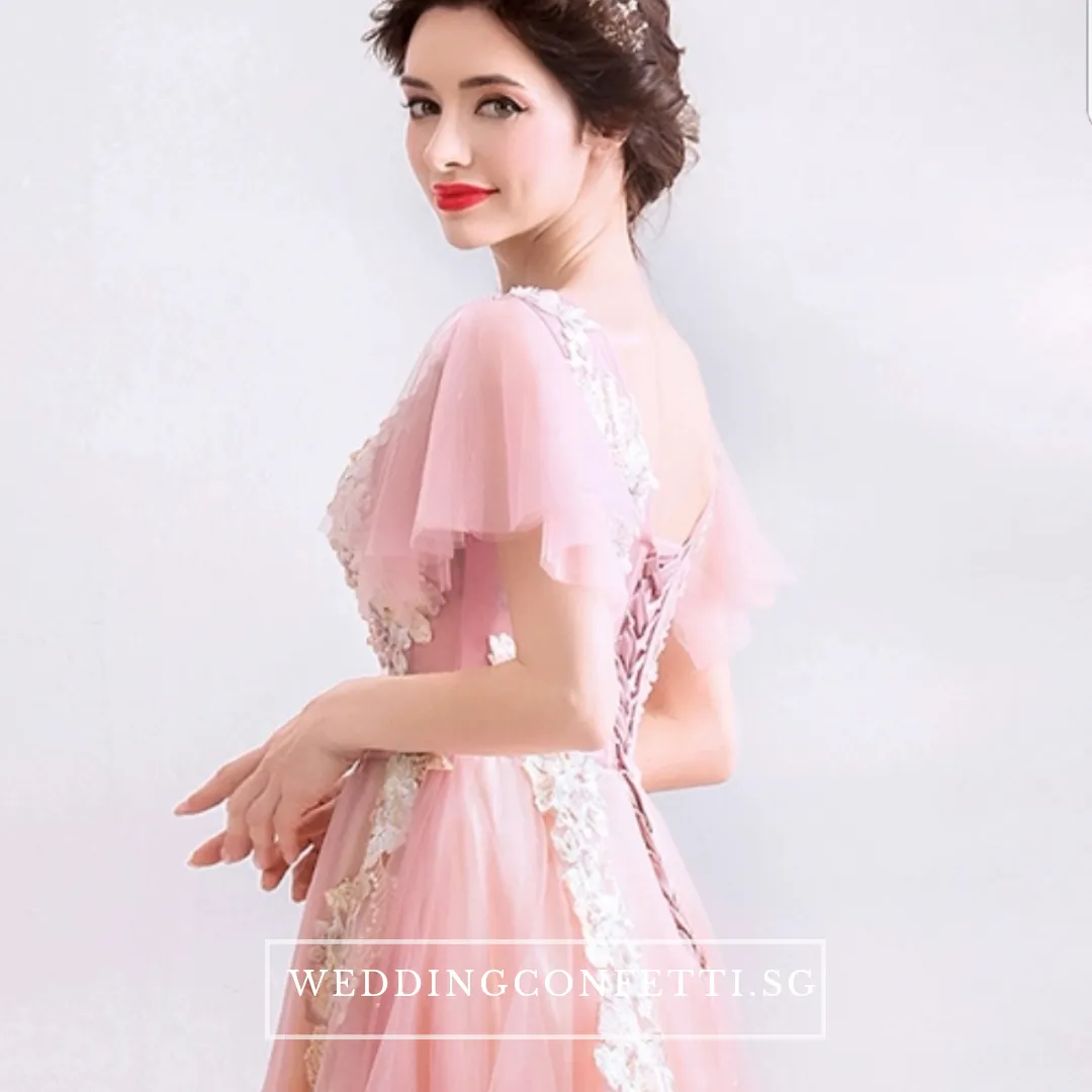 The Ansella Tulle Pink Gown