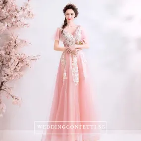 The Ansella Tulle Pink Gown