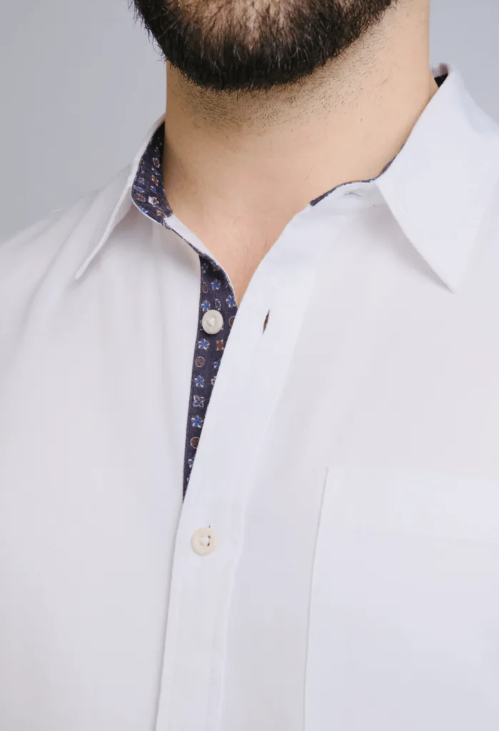 The David 100% Tencel Slim Fit Shirt | White