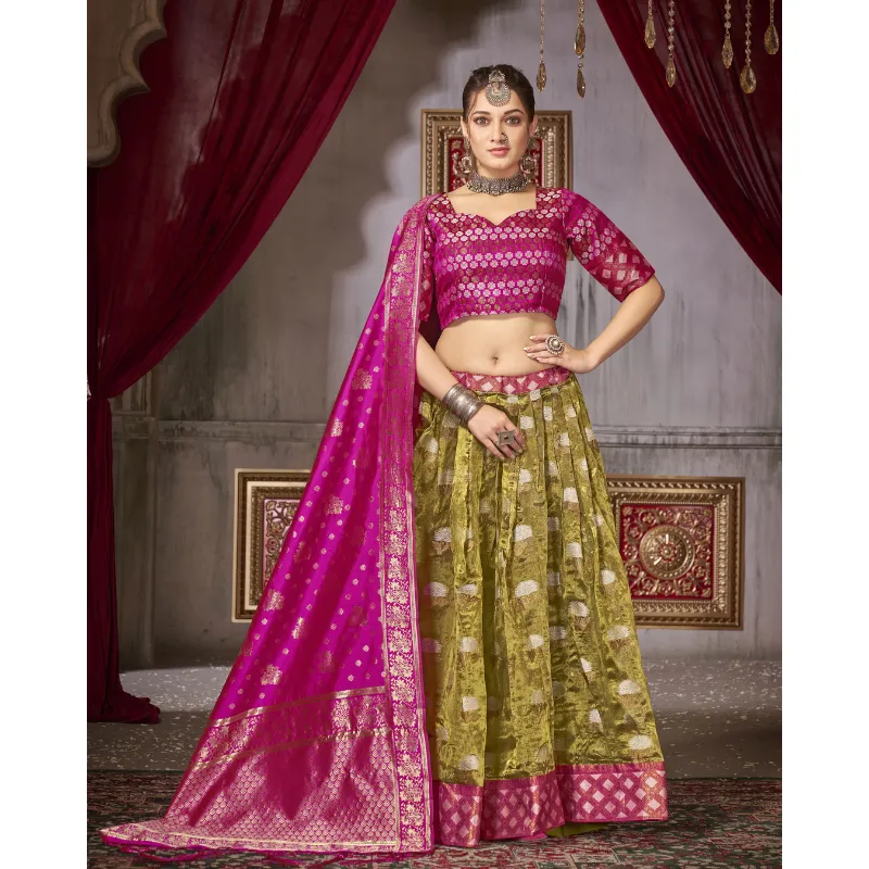 Traditional Women's Lehenga Choli Dupatta