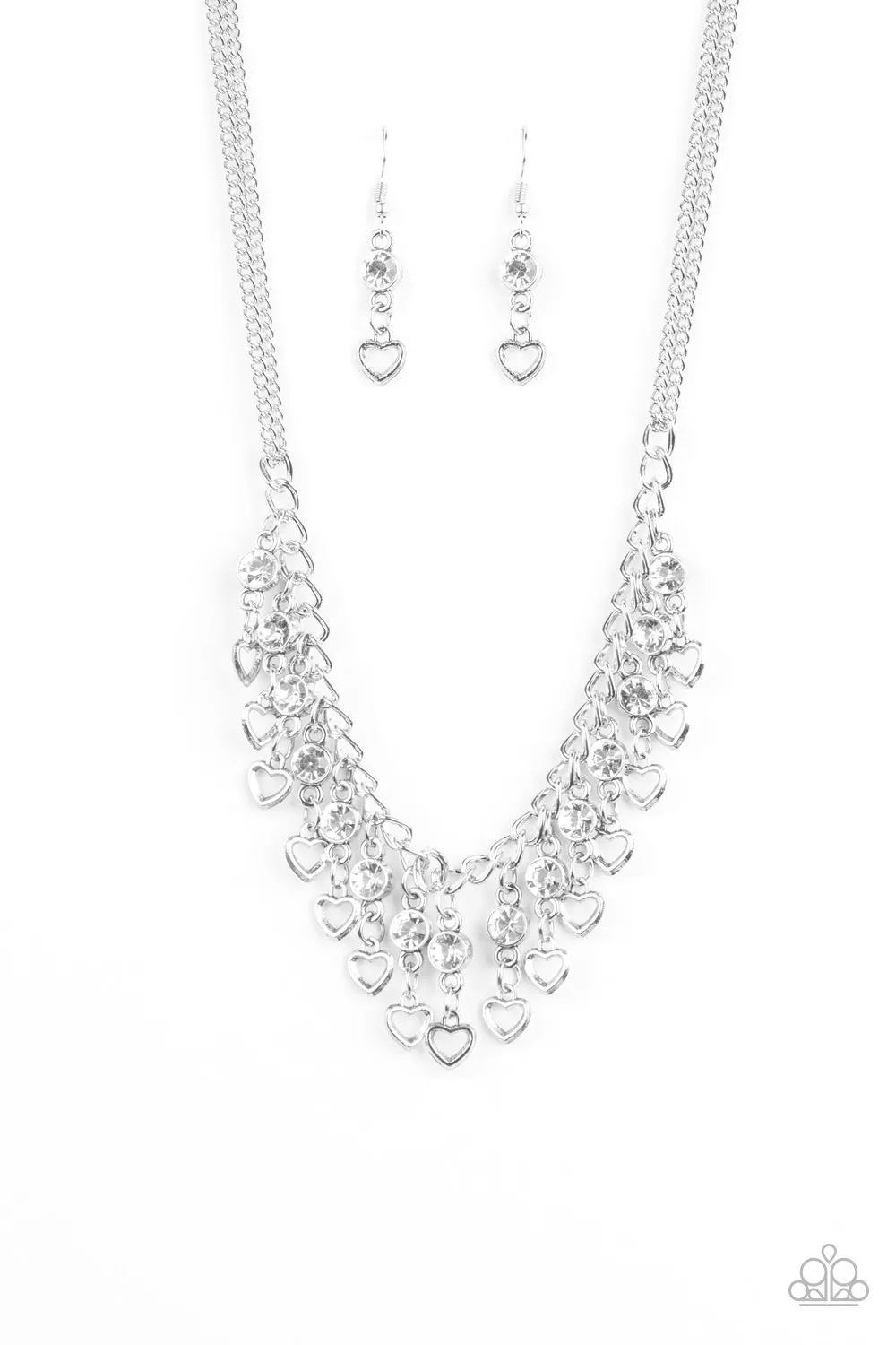 Valentine's Day Drama White-Necklace