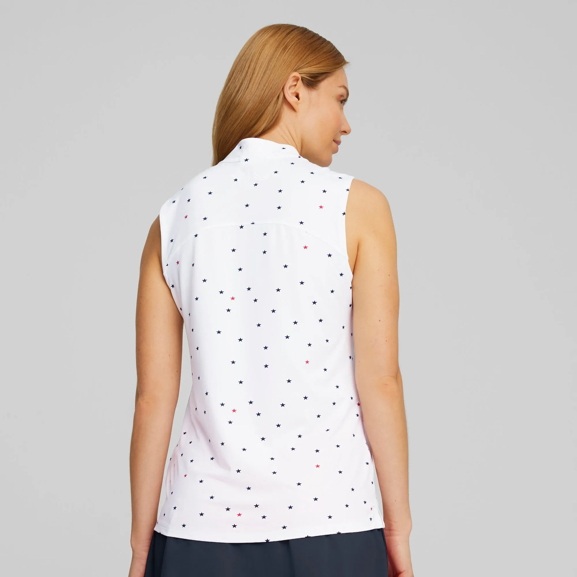 Women's Volition Stars Sleeveless Golf Polo