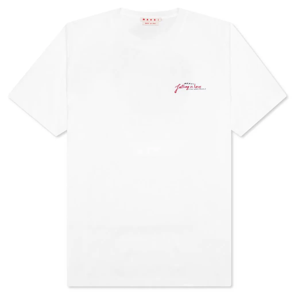 Wordsearch T-Shirt - Lily White