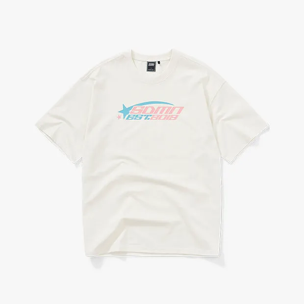 Y2K Shooting Stars T-Shirt [Ecru]