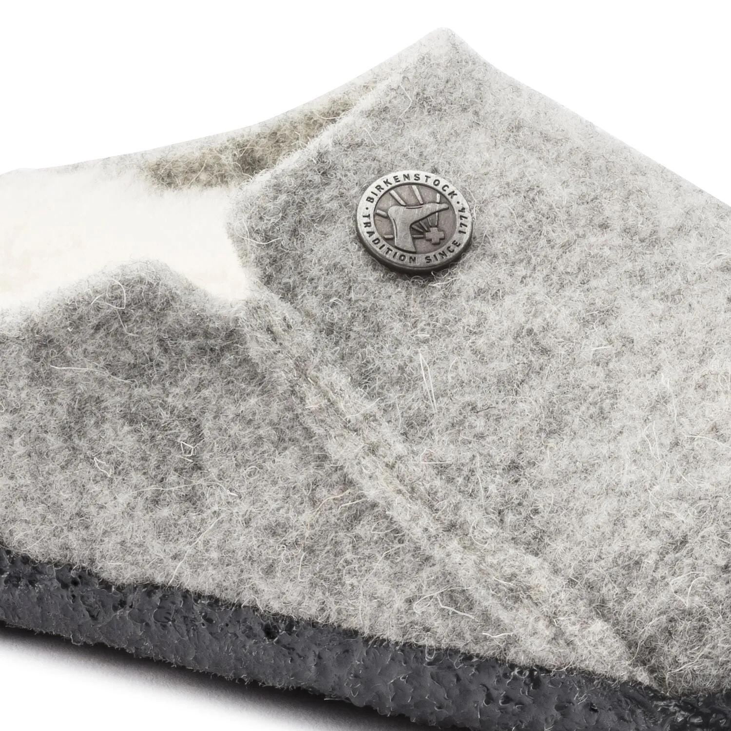 Zermatt Kids - Ligth Grey Wool Felt Shearling||Zermatt pour enfants - Feutre de laine et fourrure gris ple